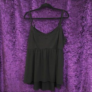 Babydoll Camisole w/ Lace Trim